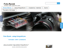 Tablet Screenshot of foto-rynek.pl